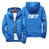 Thumbnail for 767 Flat Text Designed Thin Windbreaker Jackets