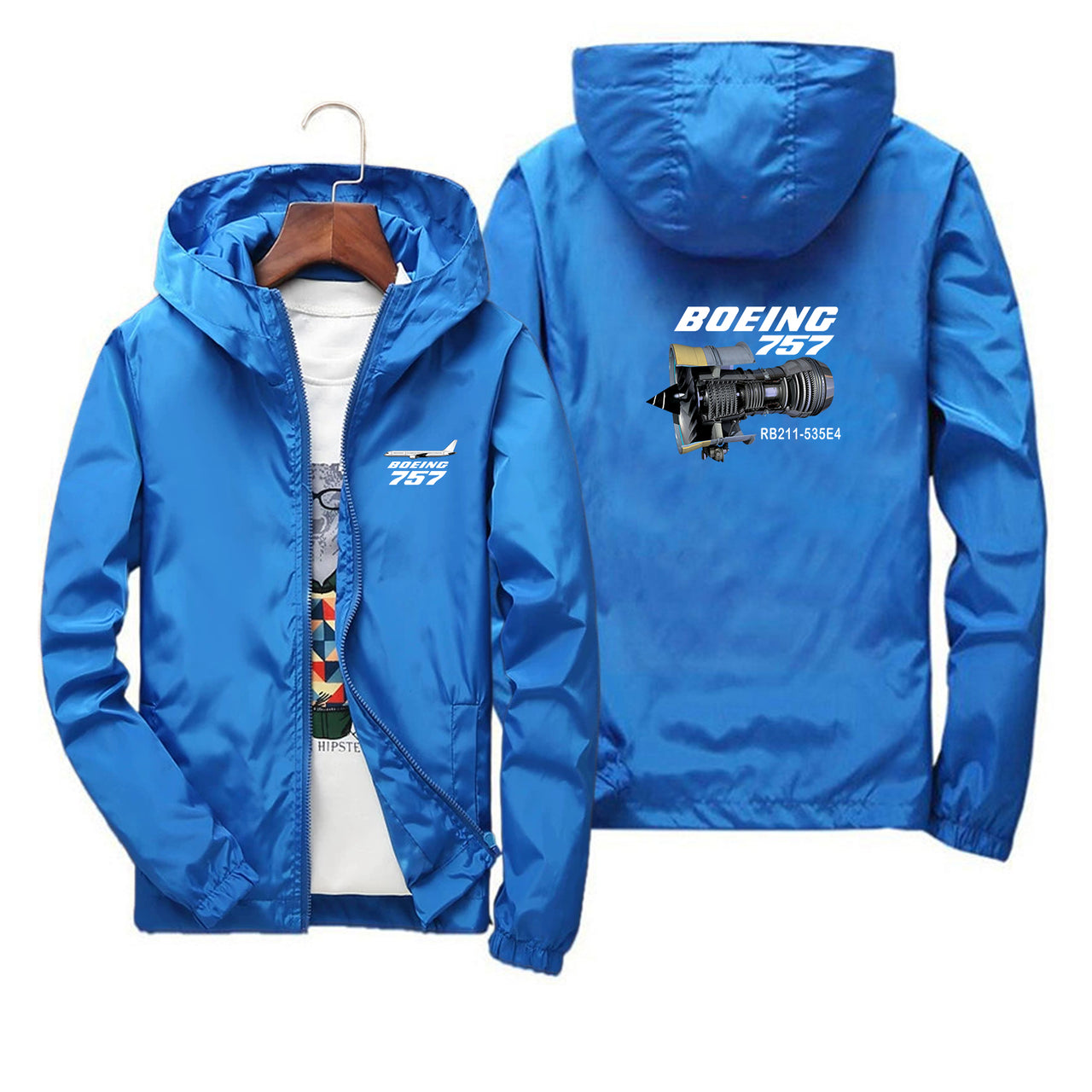 Boeing 757 & Rolls Royce Engine (RB211) Designed Thin Windbreaker Jackets