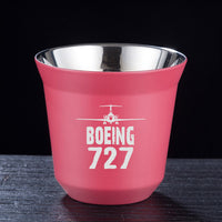 Thumbnail for Boeing 727 & Plane Designed Double Wall Stainless Steel Coffee Mugs