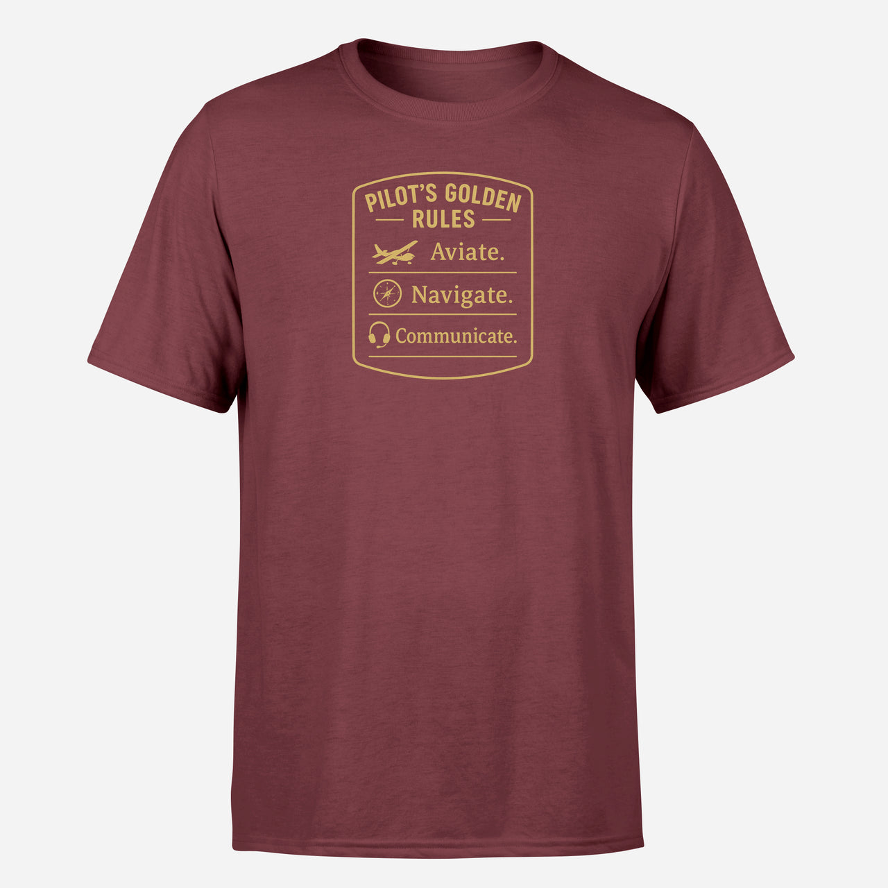 Pilot's Golden Rules Design Super Quality T-Shirts