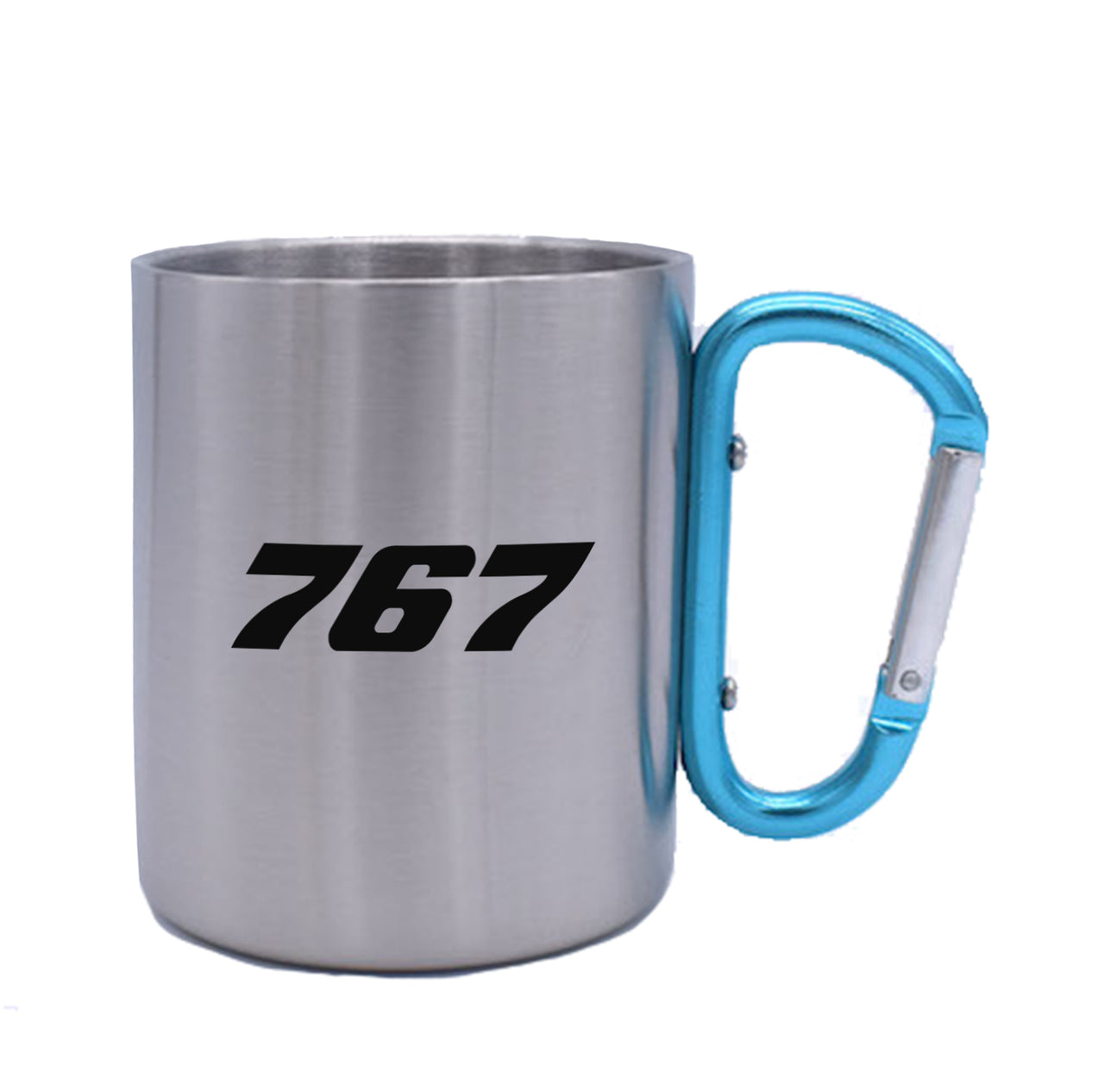 767 Flat Text Designed Stainless Steel Outdoors Mugs
