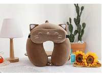 Thumbnail for Cartoon U-Shaped Memory Cotton Neck Pillow: Soft Travel Headrest