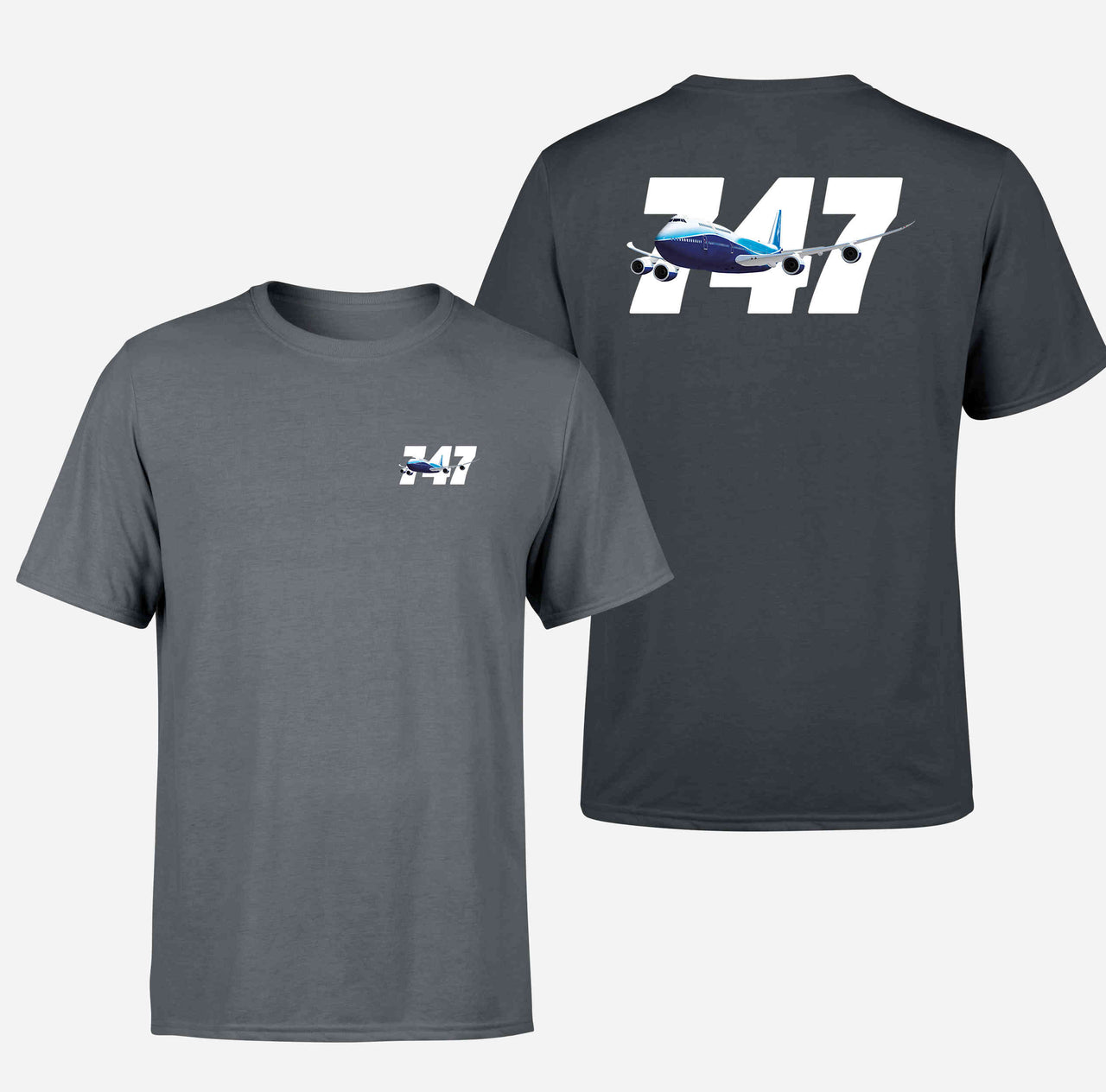 Super Boeing 747 Designed Double-Side T-Shirts