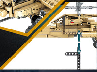Thumbnail for AH-64 Helicopter Sets Model Building Blocks Toys