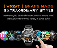 Thumbnail for KT88 Sports Smart Watch: 1.7 Inch Fitness Recording Flashlight, Compass & Large Battery