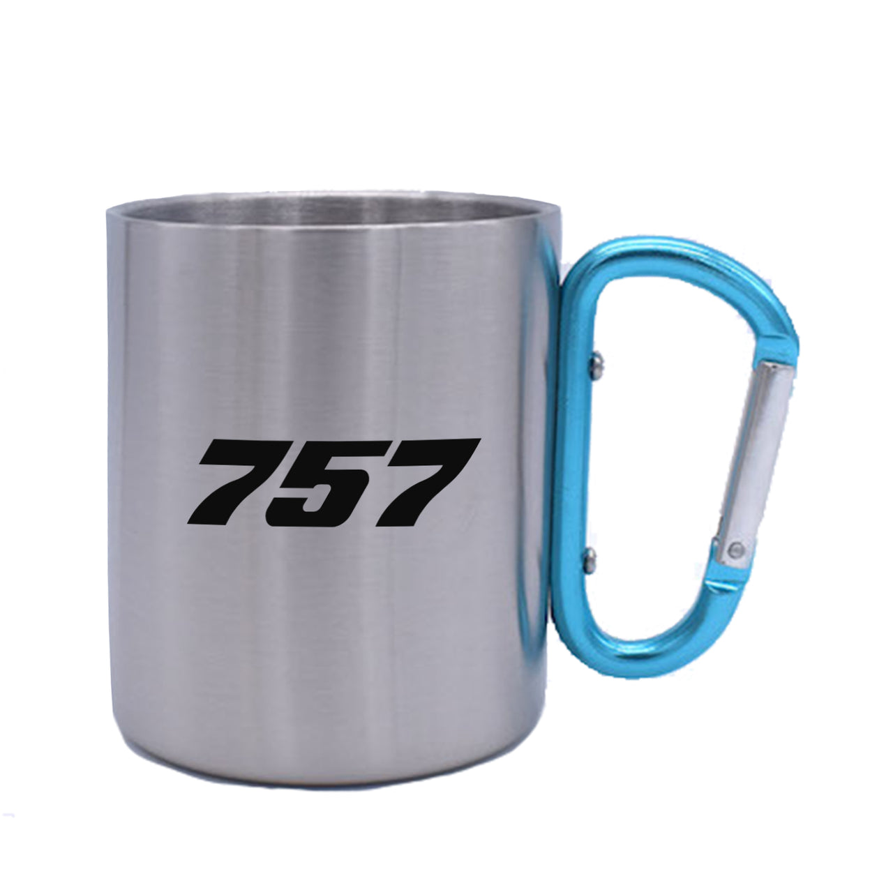 757 Flat Text Designed Stainless Steel Outdoors Mugs