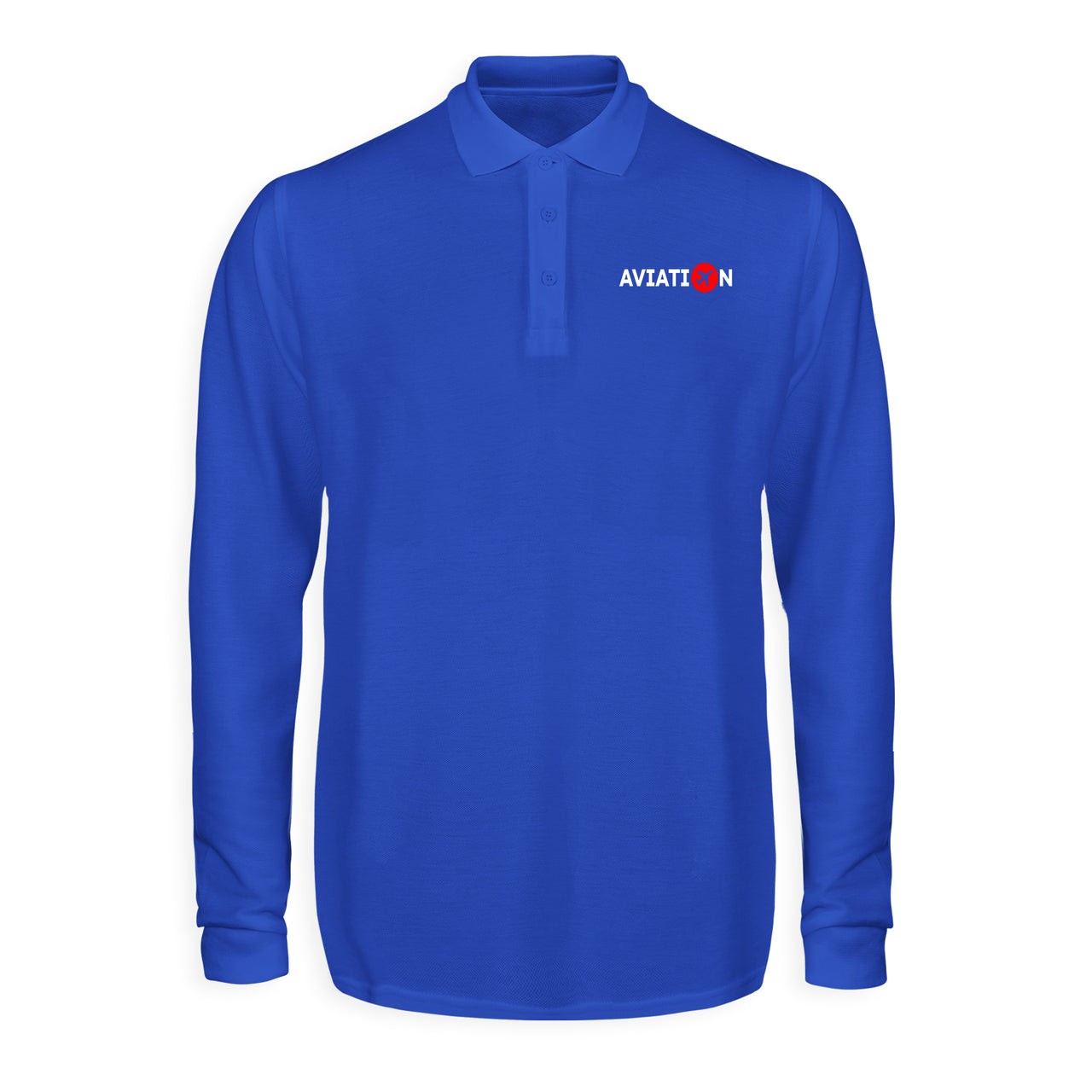 Aviation Designed Long Sleeve Polo T-Shirts