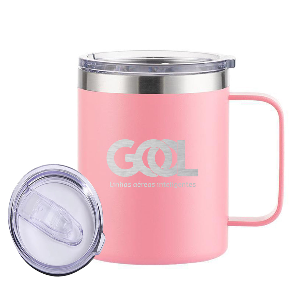 Gol Linhas Aéreas Inteligentes Designed Stainless Steel Laser Engraved Mugs