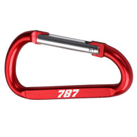Thumbnail for 787 Flat Text Designed Aluminum Alloy Carabiner Key chains