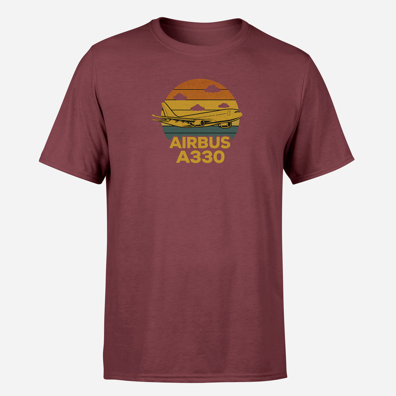 Retro Airbus A330 Design Super Quality T-Shirts