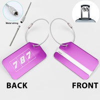 Thumbnail for Flat Colourful 787 Designed Fashion Metal Luggage Tags