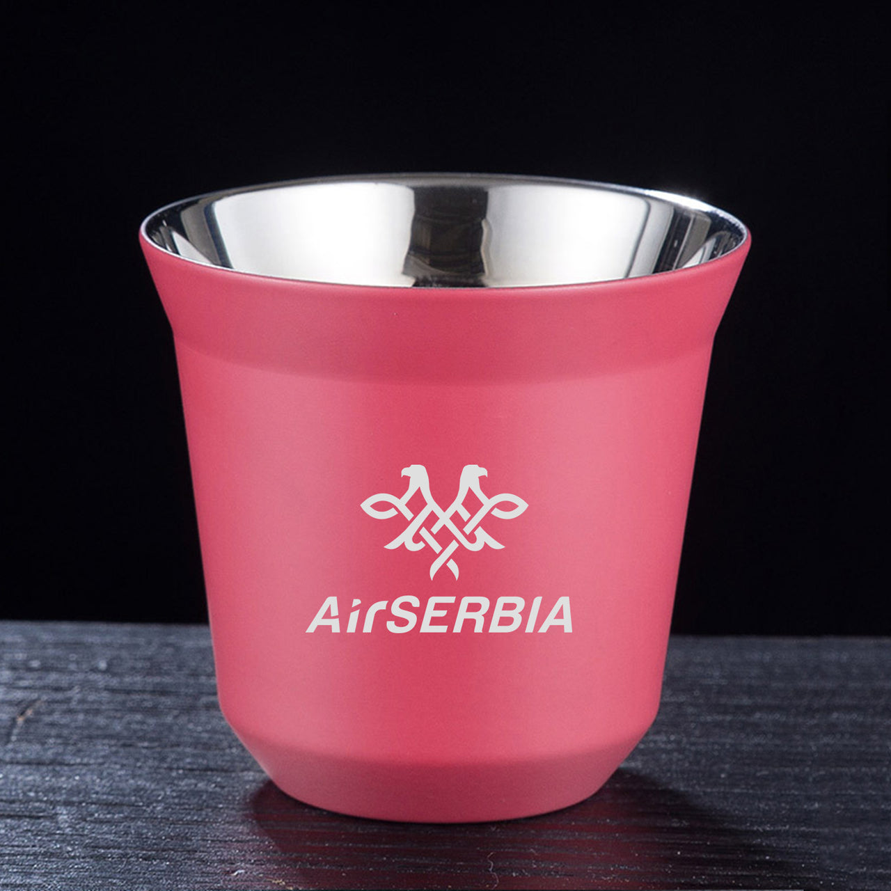 Air Serbia Airlines Designed Double Wall Stainless Steel Coffee Mugs