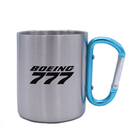 Thumbnail for Boeing 777 & Text Designed Stainless Steel Outdoors Mugs