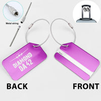 Thumbnail for Diamond DA42 & Plane Designed Fashion Metal Luggage Tags