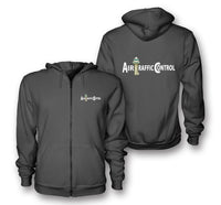 Thumbnail for Air Traffic Control Designed Zipped Hoodies