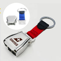 Thumbnail for Swiss International Airlines Designed Airplane Seat Belt Key Chains