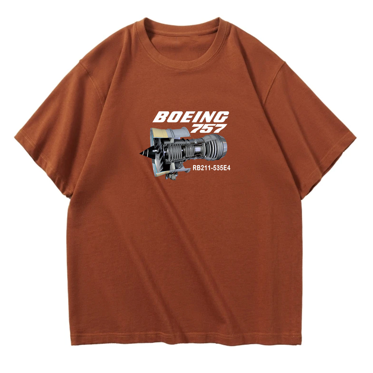 Boeing 757 & Rolls Royce Engine (RB211) Designed Relax Fit T-Shirts
