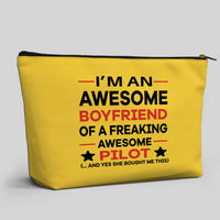 Thumbnail for I am an Awesome Boyfriend Designed Zipper Pouch