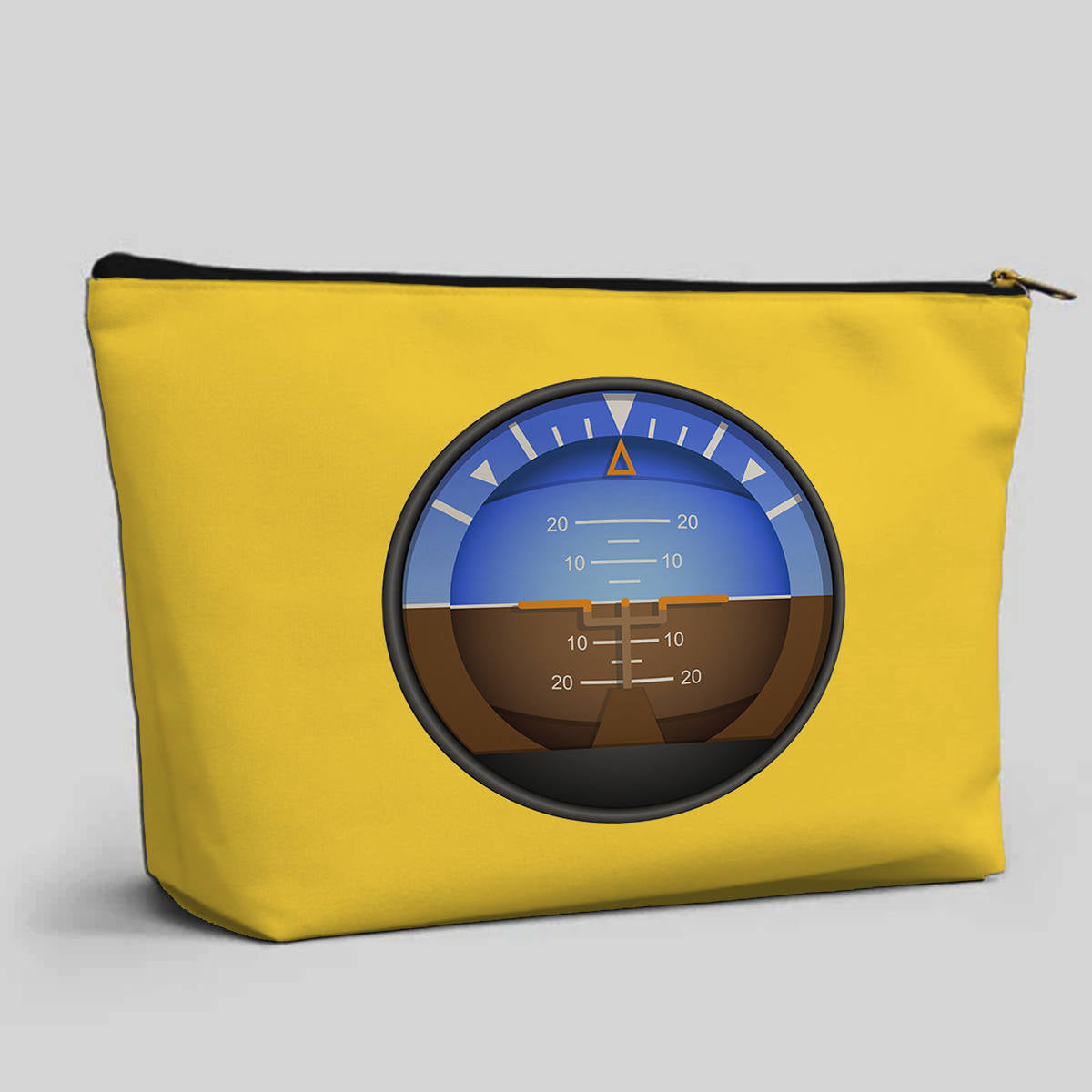 Airplane Instruments (Gyro Horizon 2) Designed Zipper Pouch