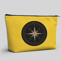 Thumbnail for Black Vintage Style Compass Designed Zipper Pouch