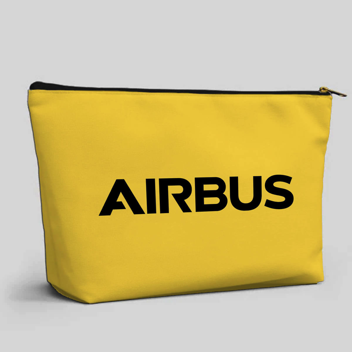 Airbus & Text Designed Zipper Pouch