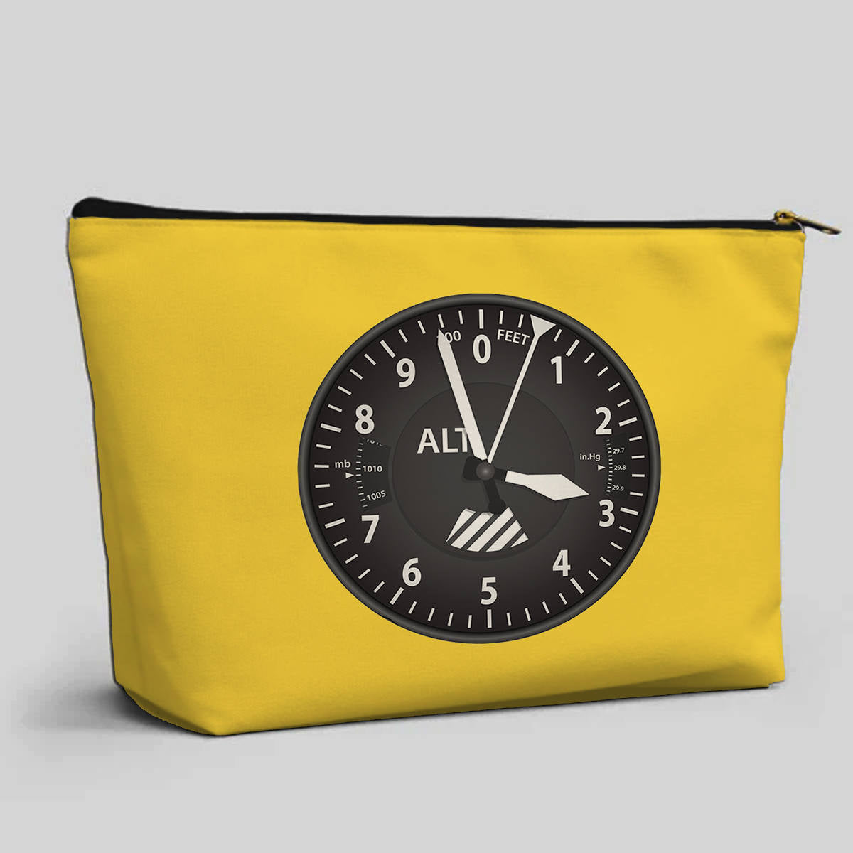 Airplane Instruments (Altitude) Designed Zipper Pouch