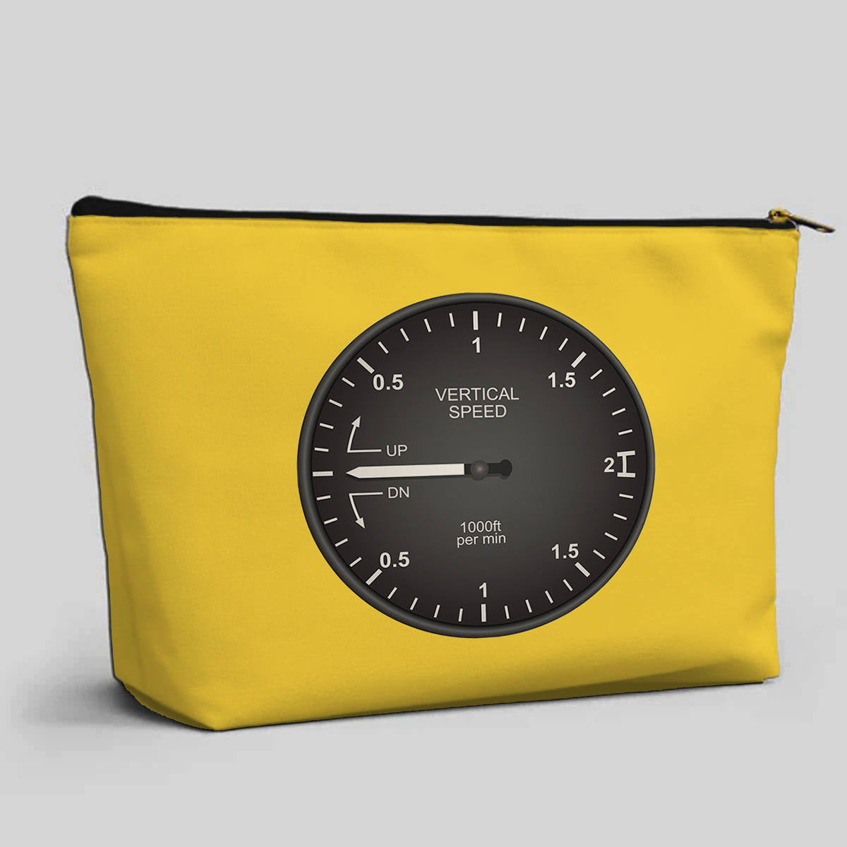 Airplane Instruments (Vertical Speed 2) Designed Zipper Pouch