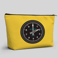 Thumbnail for Airplane Instruments (Altimeter) Designed Zipper Pouch