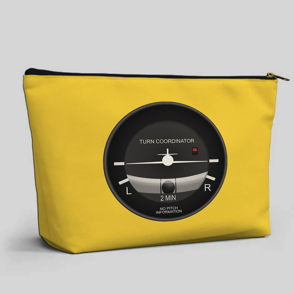 Airplane Instruments (Turn Coordinator) Designed Zipper Pouch