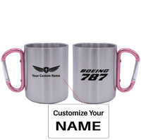 Thumbnail for Boeing 787 & Text Designed Stainless Steel Outdoors Mugs