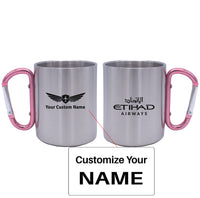 Thumbnail for Etihad Airways Airlines Designed Stainless Steel Outdoors Mugs