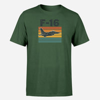 Thumbnail for Retro Fighter Jet F16 Design Super Quality T-Shirts
