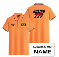 Thumbnail for Amazing Boeing 777 Designed Stylish Polo T-Shirts (Double-Side)
