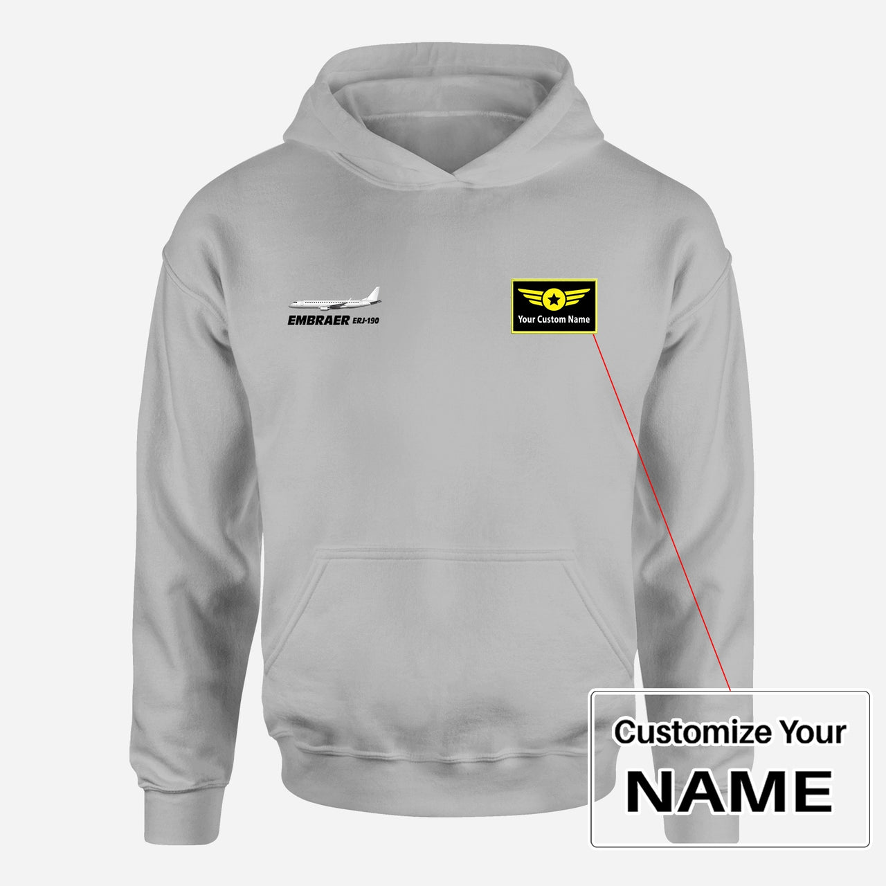 The Embraer ERJ-190 Designed Hoodies