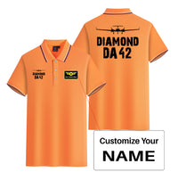 Thumbnail for Diamond DA42 & Plane Designed Stylish Polo T-Shirts (Double-Side)