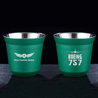 Thumbnail for Boeing 757 & Plane Designed Double Wall Stainless Steel Coffee Mugs