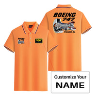 Thumbnail for Boeing 747 & PW4000-94 Engine Designed Stylish Polo T-Shirts (Double-Side)