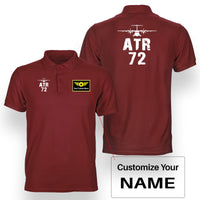 Thumbnail for ATR-72 & Plane Designed Double Side Polo T-Shirts