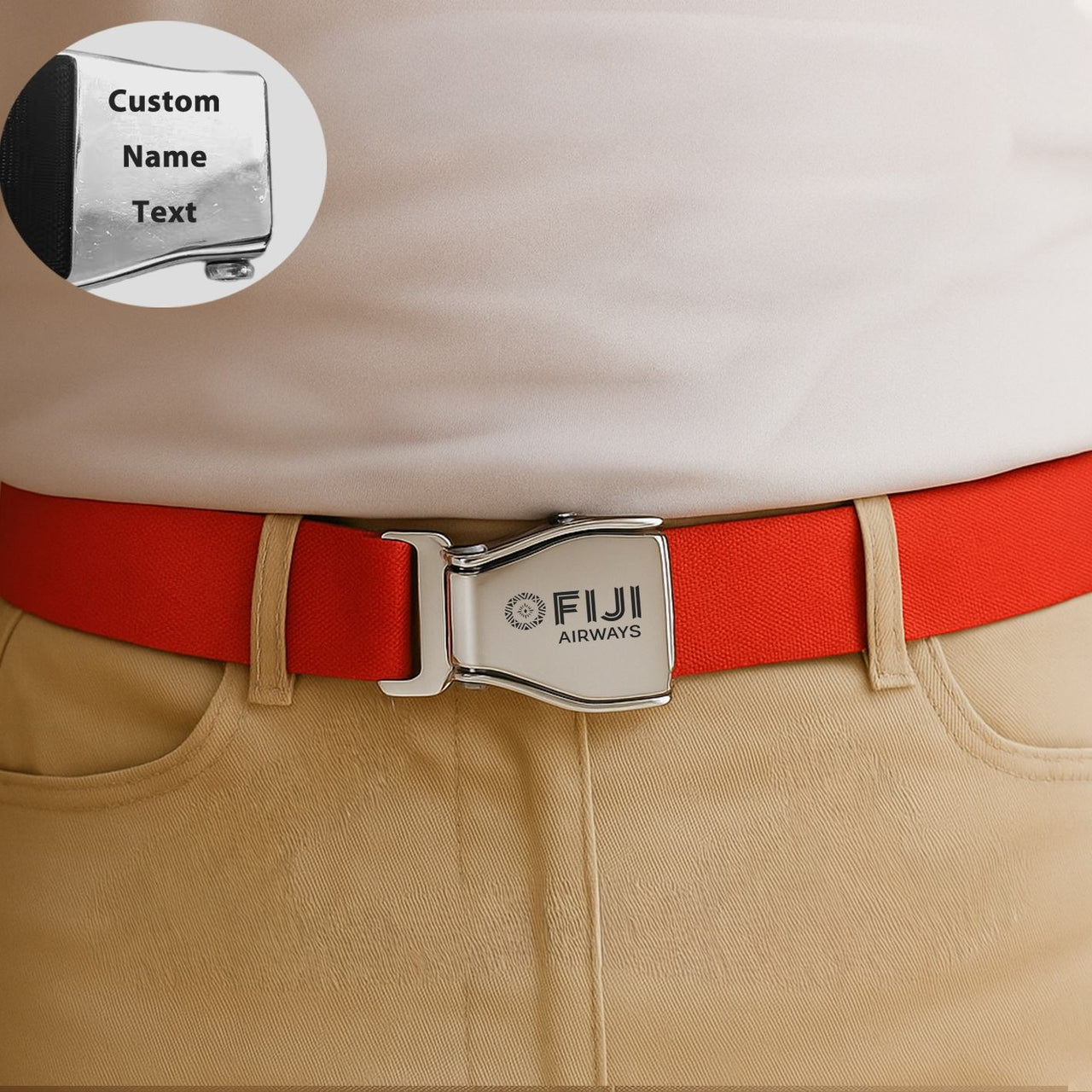 Fiji Airways Airlines Designed Fashion Airplane Seat Belts