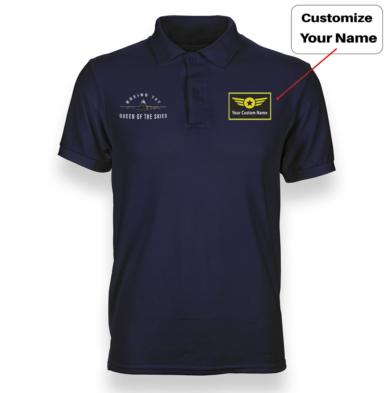 Boeing 747 Queen of the Skies Designed "WOMEN" Polo T-Shirts