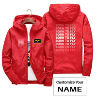 Thumbnail for Born To Fly Opacity Designed Thin Windbreaker Jackets