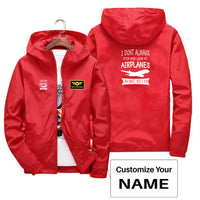 Thumbnail for I Don't Always Stop and Look at Airplanes Designed Thin Windbreaker Jackets - view 13