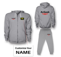 Thumbnail for Avgeek Designed Zipped Hoodies & Sweatpants Set