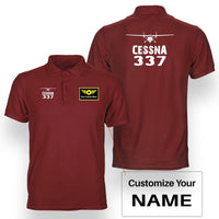 Thumbnail for Cessna 337 & Plane Designed Double Side Polo T-Shirts