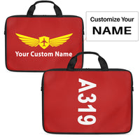 Thumbnail for A319 Text Designed Laptop & Tablet Bags