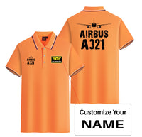 Thumbnail for Airbus A321 & Plane Designed Stylish Polo T-Shirts (Double-Side)