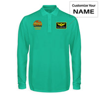 Thumbnail for Retro Airbus A330 Designed Long Sleeve Polo T-Shirts