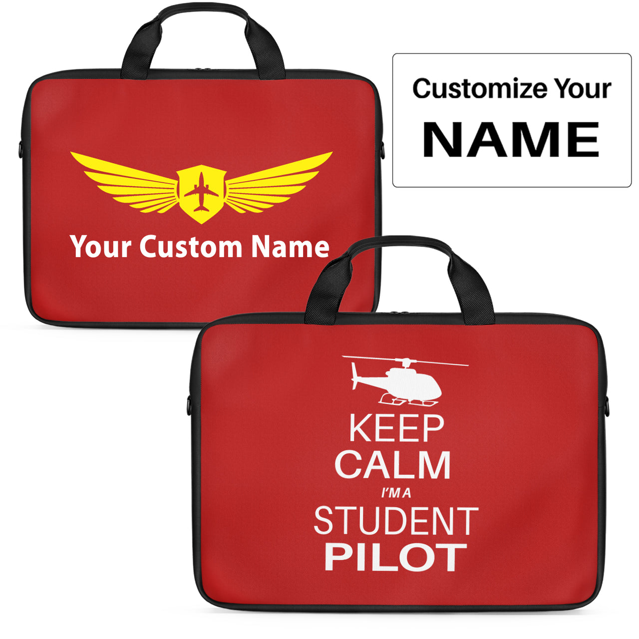 Student Pilot (Helicopter) Designed Laptop & Tablet Bags