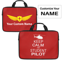 Thumbnail for Student Pilot (Helicopter) Designed Laptop & Tablet Bags