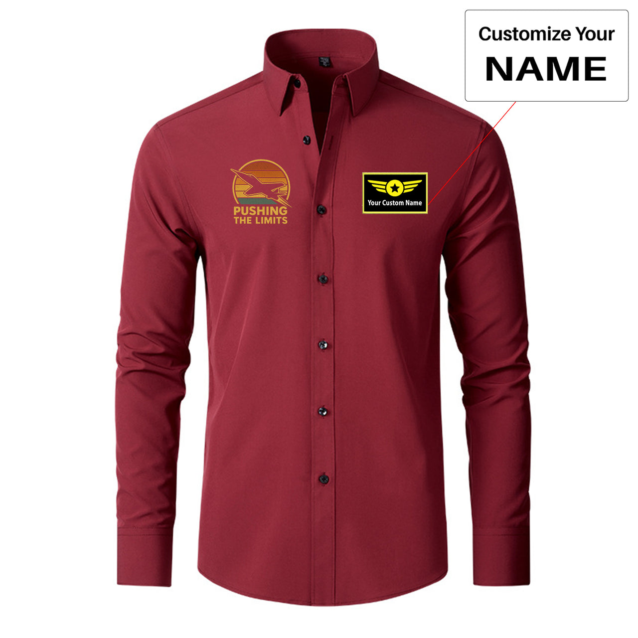 Pushing The Limits Retro Designed Long Sleeve Shirts